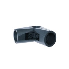 Corner connector 3 pipes, black color