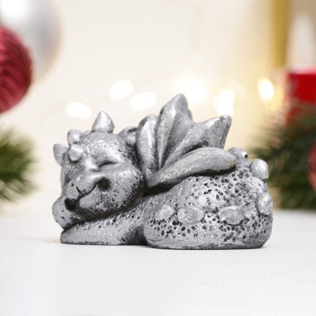 Figure "Dragon with spikes" steel with an echoing sister, 8.5x3x5.5cm-1