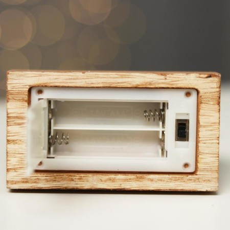 New Year's decor with backlight "New Year's spruce" 9 × 5 × 19 cm, white-5
