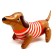 Foil ball 27 "Dachshund in a striped T -shirt", under the air