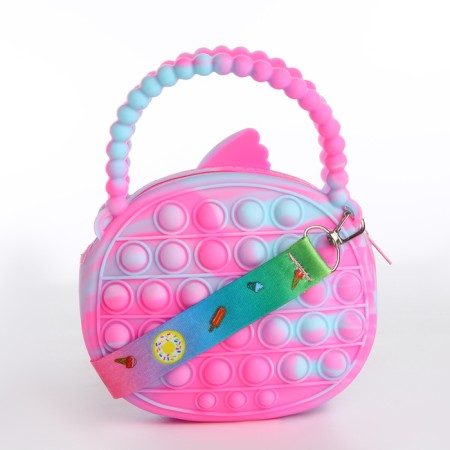 Bag's bag with lightning, pink/blue color-1
