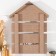 Hooks decorative wood with a shelf "love. House" 22x3x30.5 cm
