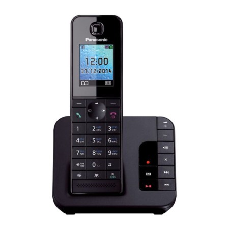 Radio Tolyphone Panasonic Dect KX-TGH220Rub, answering machine, AOO, black-1