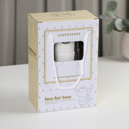 Tea ceramic “Countries”, 3 subjects: a kettle 400 ml, 2 circles 230 ml, drawing mix-7