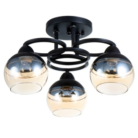Iris chandelier 3he27 40w Black 42x42x23 cm Bayerlux