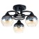 Iris chandelier 3he27 40w Black 42x42x23 cm Bayerlux