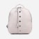 A backpack with a zipper, 4 outer pockets, the color of beige-gray