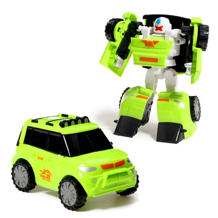Set of robots "Autobots", 2 pieces, green color, white-2