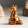 Polystone souvenir "Bronze Dragon in a scarf with coins" MIX 4.8x4.3x6 cm