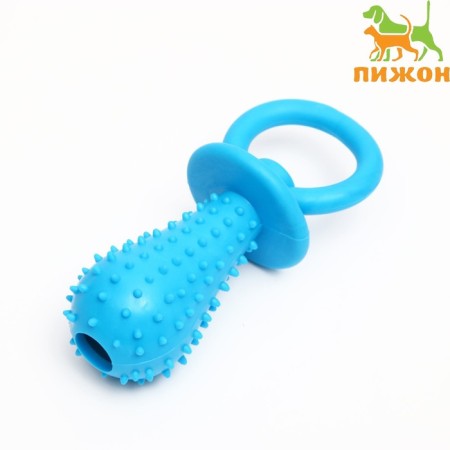 Chewing toy "nipple", tpr, 10 x 3 cm, blue