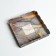 Cookie box, confectionery packaging with PVC lid, “marble”, 15 x 15 x 3 cm