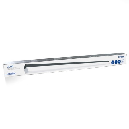 Single -phase track lamp Feron AL120, IP20, LED, 60 W, 1200X47X77 mm, black color-9