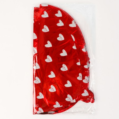 Foil ball 18 "hearts", heart, set of 50 pcs.-2