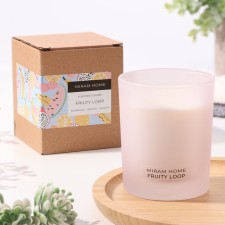 Aromatic candle in a glass 