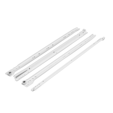 Roller guides 500 mm, white color