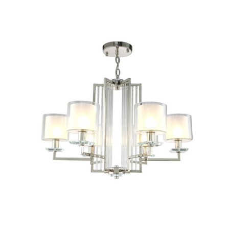 Crystal Lux, Nicolas 3400/306, E14, 6x60 W, 48.8x74x74 cm, Nickel color-3