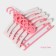 Hangers - clothes for clothes children's shares "Bear", 28 × 16 cm, 5 pcs, pink color