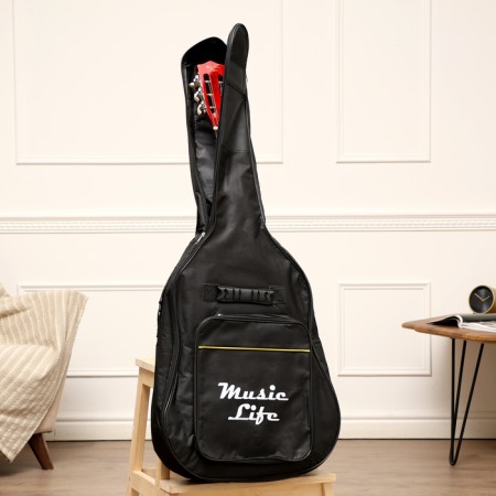 Guitar cover, black, 105 x 41 cm, insulated