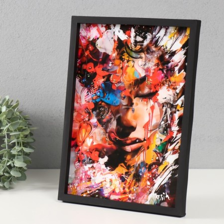 Open "abstraction" 5 hooks, 23x32 cm-1