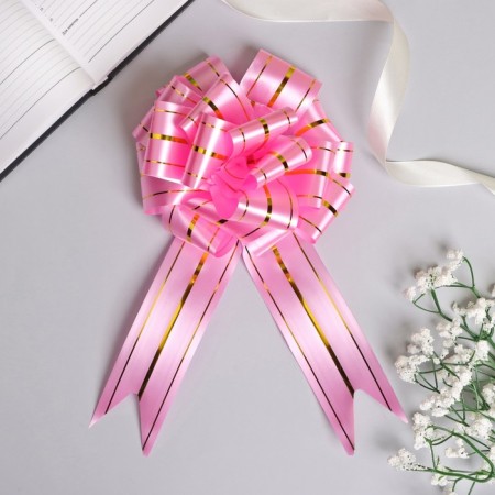Bant-Shar No. 4.5 three gold stripes, bright pink