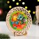 Souvenir plate "Happy New Year!", Lamination, d = 130mm