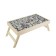 Breakfast table "Stones" glass surface 50x30cm