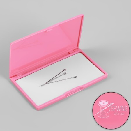 Magnetic needle, 11 × 6.5 cm, bright pink color-1