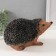 Figure "Hedgehog Vika" height 14 cm, width 15 cm, length 23.5 cm.