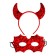 Carnival set "Damn. Web ", 2 objects: rim, mask, red color