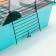 Cage for chinchilla "Pijon" No. 19, collapsible, 58 x 40 x 49, turquoise