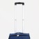Small suitcase, 20 "," Factory Cartes ", lightning department, external pocket, 2 wheels, blue color