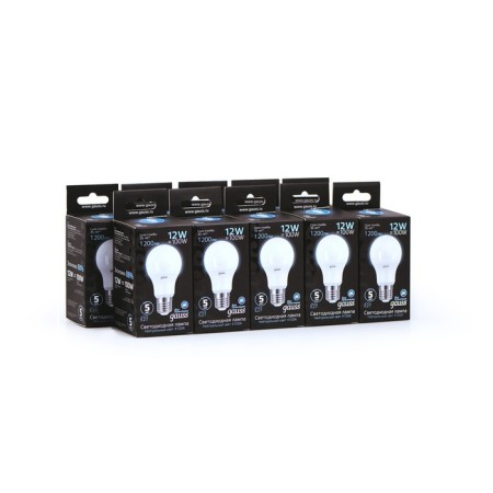 LED LED Black 12W A60 4100K Neutr. Bel. E27 1200lm Gauss 102502212-6
