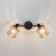 Sconces Citilux "Taverna" CL542622, 34x18 cm, 2x60W, E14, Black Color Black