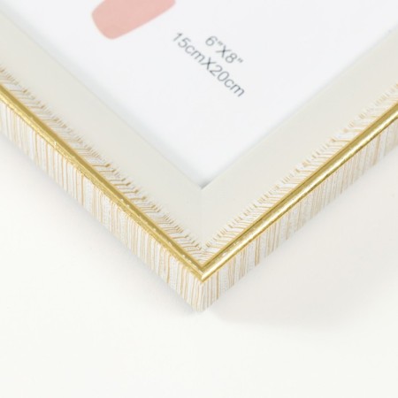 Photo frame plastic 15x20 cm "Golden stripes, double" 17.3x22.2 cm-2