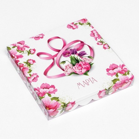 Cookie box, "March 8" 21 x 21 x 3 cm-2
