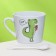 Ceramic mug with a spoon "I love you", 180 ml, white color