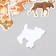 Stickers for creativity "Forest animals" embossing gold set 48 pcs 9x7x0.8 cm