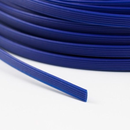 Artificial rattan 8 mm 100 m wave (blue)-3