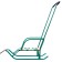 Sled "breeze 6", green color