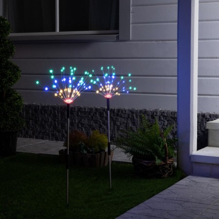 Garden lamp on the solar battery "Dandelion" 2 pcs., 78 cm, 160 LED, glow of multi