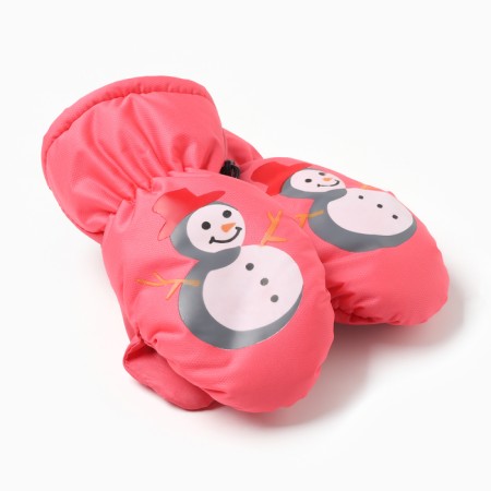 Baby mittens minku, pink color, 18 cm