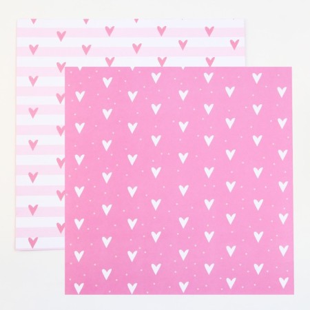A set of paper for scrapbooking "Bright geometry", 12 sheets, 30.5 x 30.5 cm, 180 g/m²-9