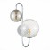 Sconces st. SL1124.101.02. Vinetto. 2x5 watts, G9, 4000k, 19.5x36 cm, chromium color
