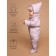 Combineson Children's demi-season quilted amrobaby elf, height 68 cm, lavender-gray color