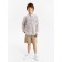 Shirt for a boy, minku: eco style, beige color/strip, height 158 ​​cm