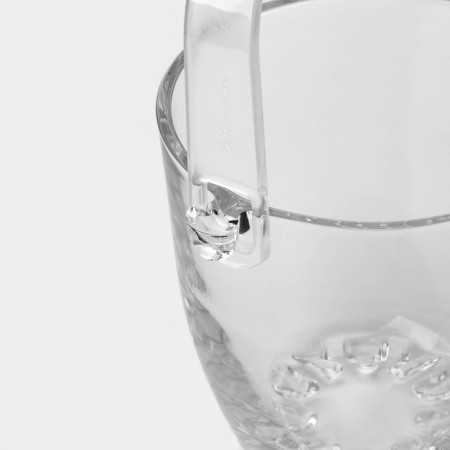 A glass bucket with a handle and forceps Sylvan, 650 ml, h = 13 cm-3