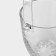 A glass bucket with a handle and forceps Sylvan, 650 ml, h = 13 cm
