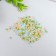 Glass 8/0 "Matte translucent. Melange Summer" 10 g