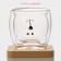 A glass glass on a wooden stand “Up the bottom”, 250 ml, 9 × 9 cm