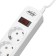 Luazon Lighting network filter, 6 outlets, 1.8 m, 2200 W, 3 x 0.75 mm2, 10 A, 220 V, white